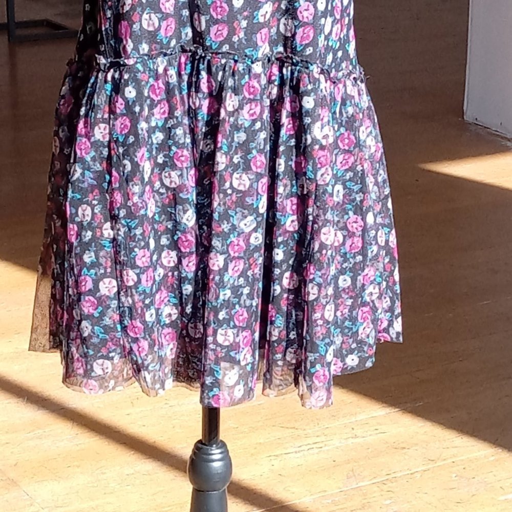 Urban Outfitters Kimchi blue pink and blue floral sheerBaby dress - Picture 8 of 12